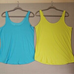 No Boundaries Women's Green And Teal Cami Tank Top Shirt Size XXL